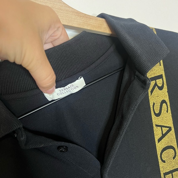 Versace Collection Men's Short Sleeve Polo Shirt M - Picture 4 of 8